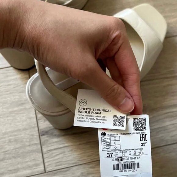 Zara High Heeled Platform Sandals EUR 37 - Picture 12 of 12